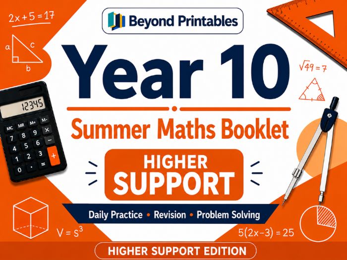 Yr 10 Higher Summer Maths Support Edition HW BOOKLET