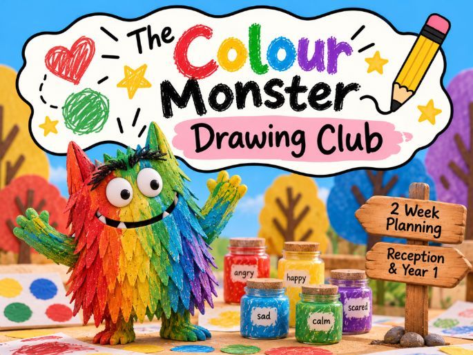 The Colour Monster – Drawing Club Inspired with Colourful Semantics