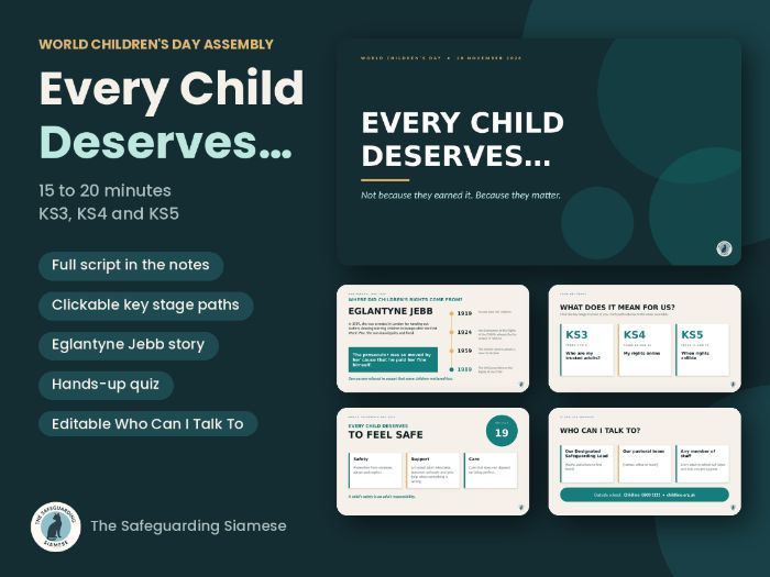 World Children's Day Assembly: Every Child Deserves (KS3, KS4, KS5)