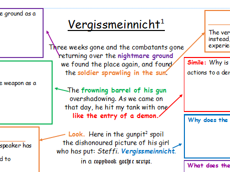 OCR 'Conflict' Poetry