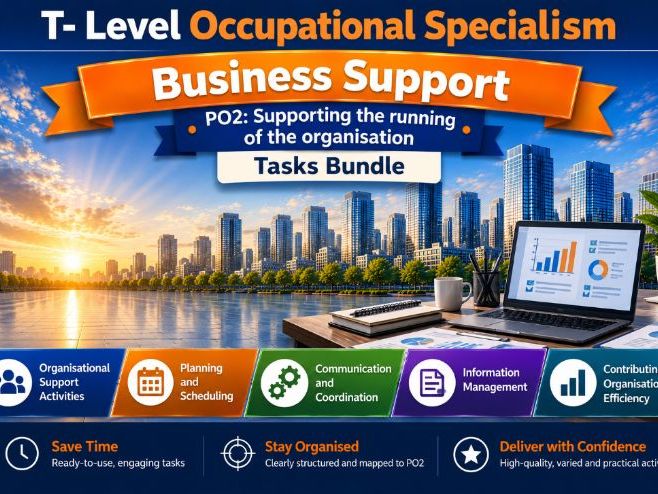 T- Level Occupational Specialism Business Support PO2 Workbooks Bundle