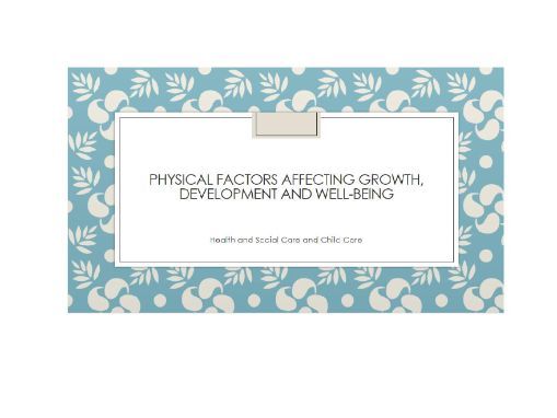 Unit 1- Topic 2- Physical factors