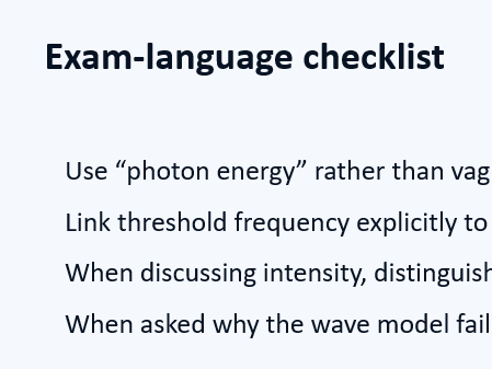 FREE AQA A-Level Physics Photoelectric Effect | Complete Lesson + Worksheet + Answers