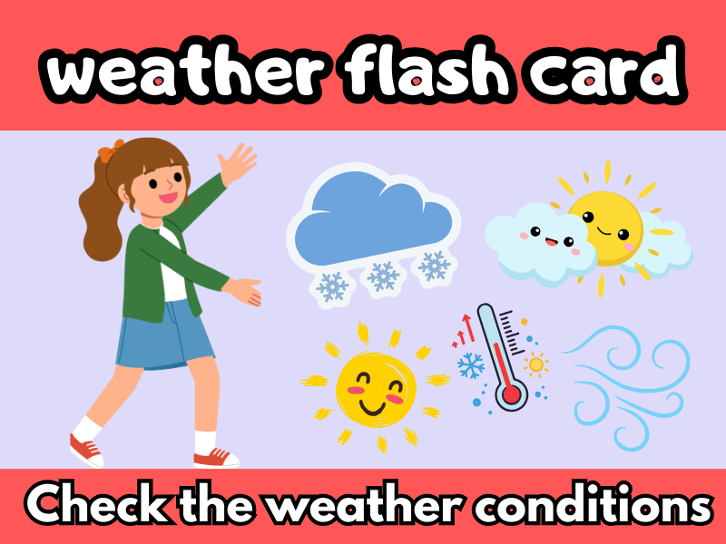 Weather Flash Cards & Display Pack for Early Years Science