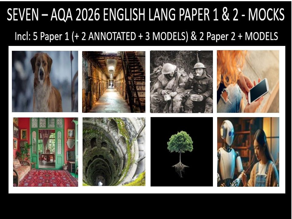 SEVEN - AQA PAPER 1 & 2 | 2026 FULL MOCKS | ANNOTATED | MODELS