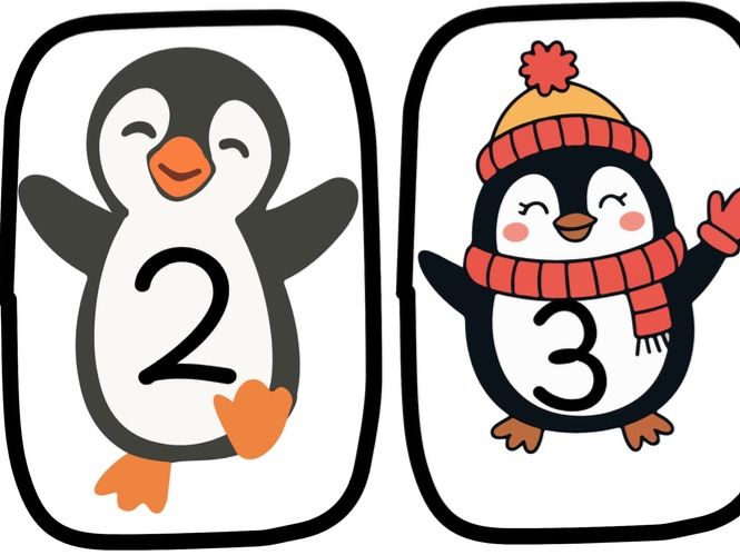 Penguin Numerals to 10