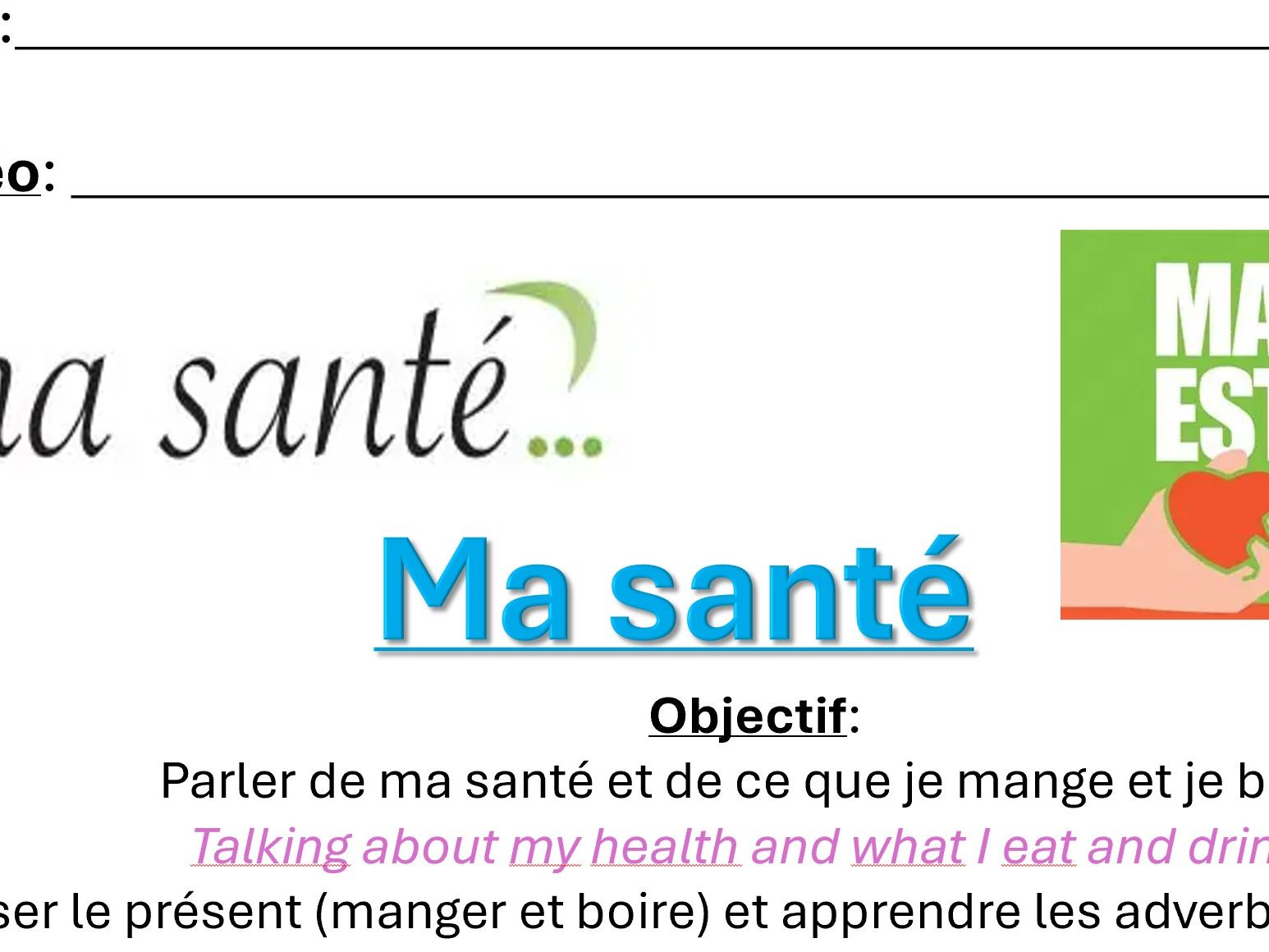 KS3 - French - Full year of lessons for Year 7, 8 and 9 with vocabulary lists.