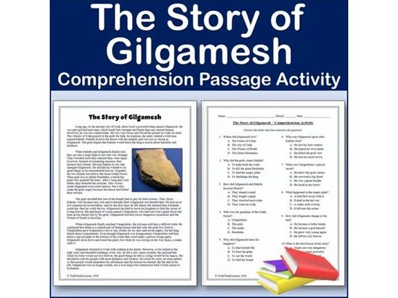 The Story of Gilgamesh - Folklore Reading Comp Passage & Activity | Editable