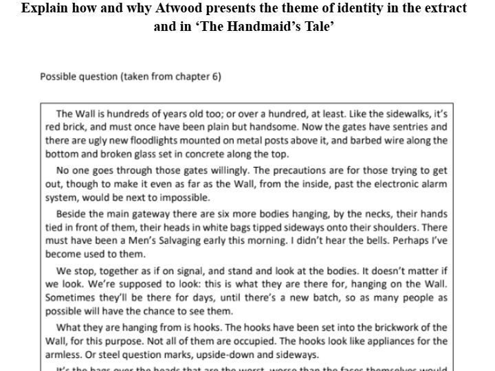 Identity in 'The Handmaid's Tale'