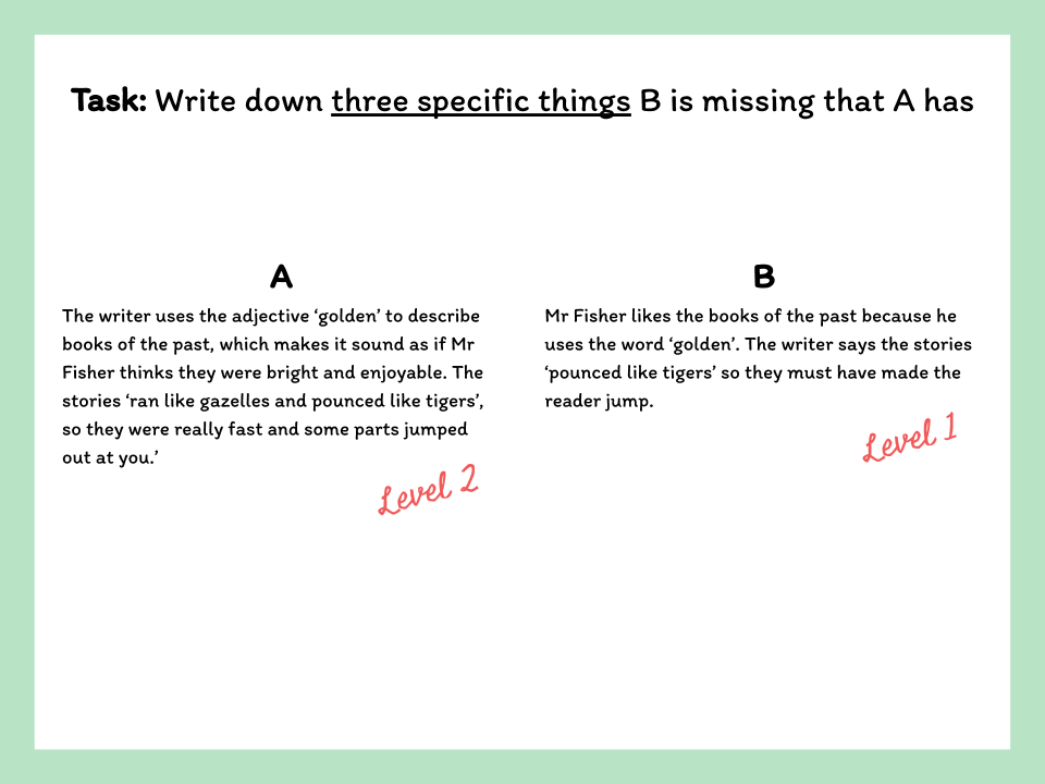 aqa-language-paper-1-q2-model-responses-teaching-resources