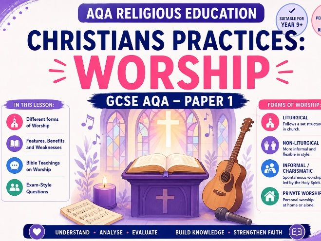 AQA GCSE RS Christian Worship Two-Lesson Pack