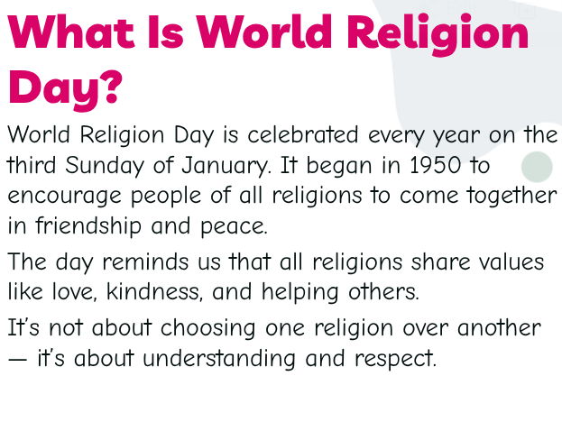 World Religion Day Powerpoint