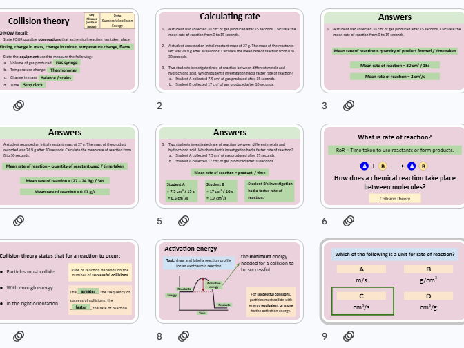 Collision Theory: GCSE Chemistry C6