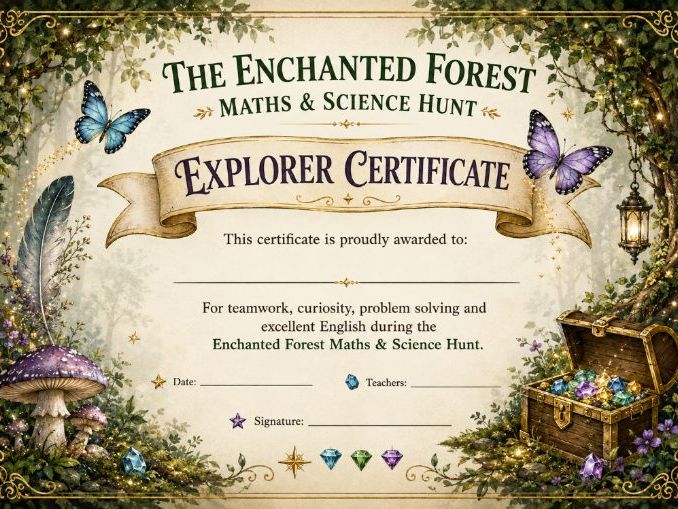 Enchanted Forest Scavenger Hunt