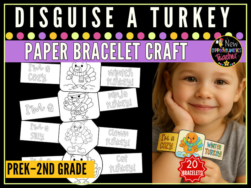 Disguise a Turkey Bracelet Craft