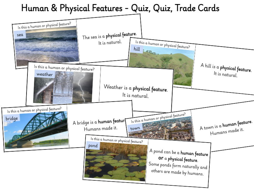 Human and Physical Features - Geography - Quiz, Quiz, Trade