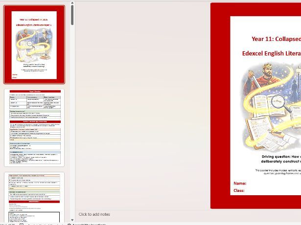 Edexcel Paper 1 Literature