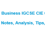 Business Studies CAIE IGCSE Notes 0450