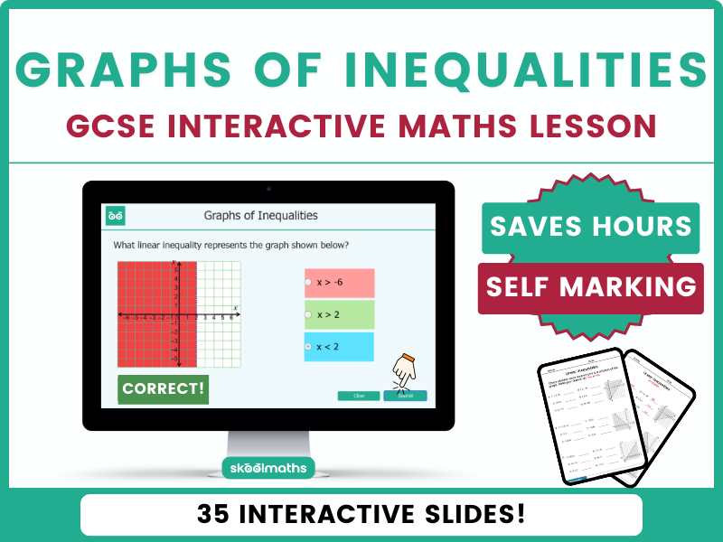 Graphs of Inequalities - Digital Lesson and Activities GCSE