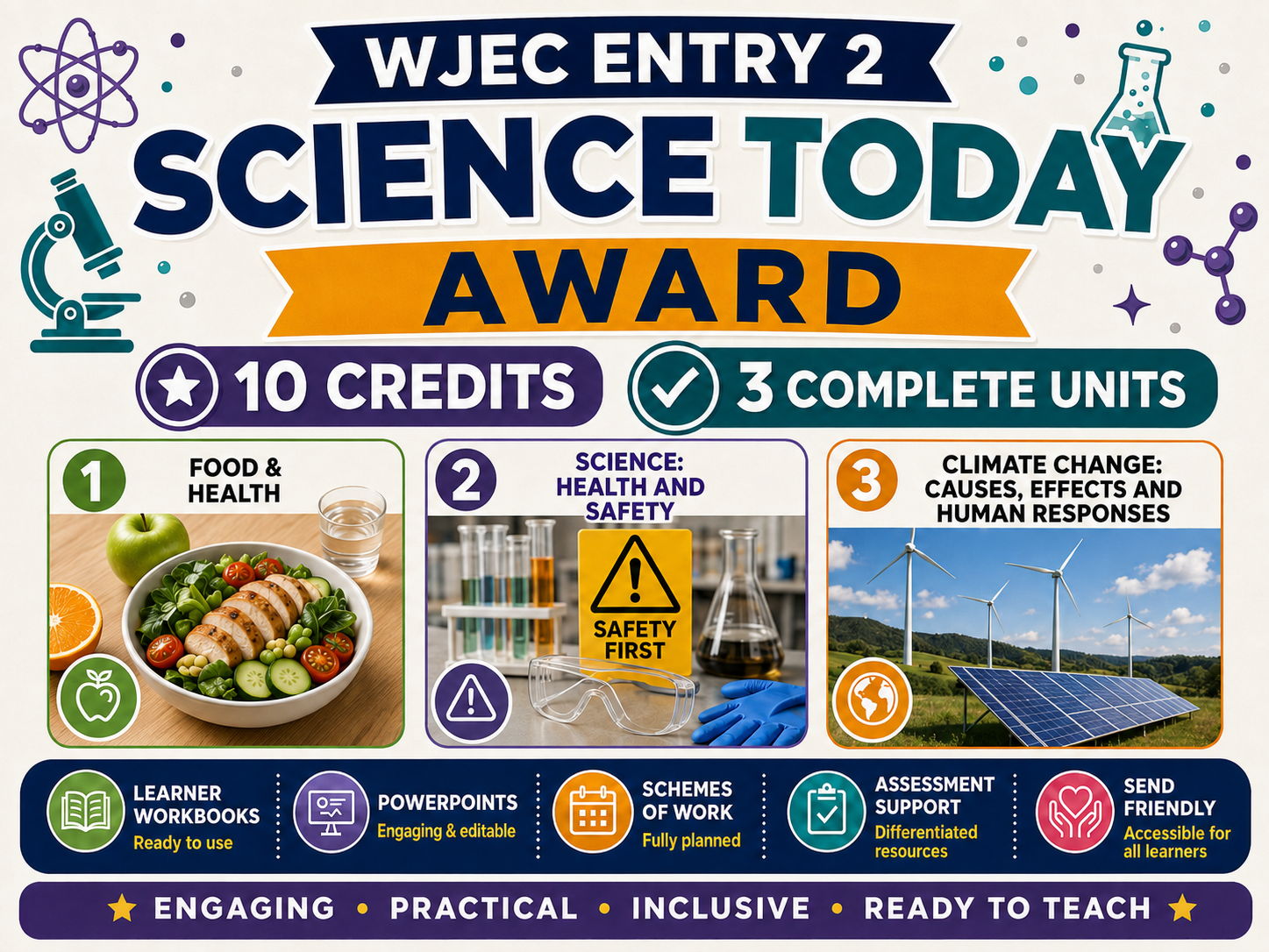 WJEC Entry 2 Science Today Award | 10 Credits | 3 Complete Units