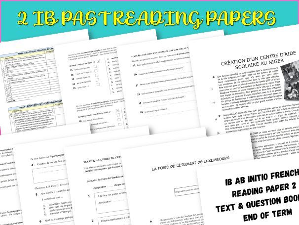 IB-style French Ab Initio Assessment–Writing, Reading & Speaking | Organisation Sociale (3)