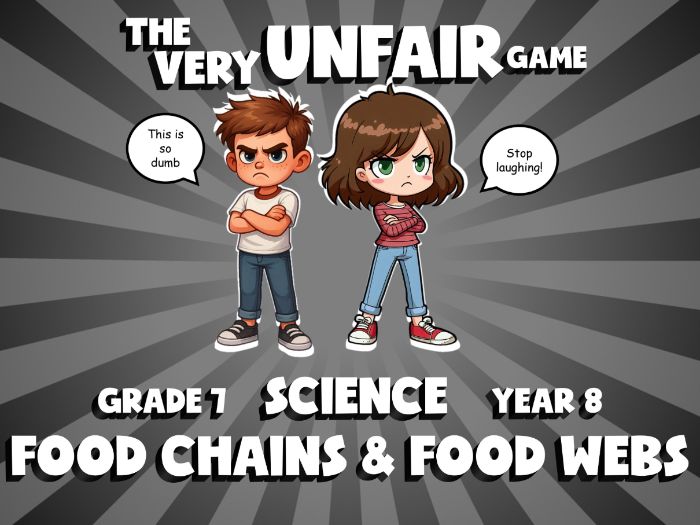 Food Chains & Food Webs VERY UNFAIR GAME | No-Prep Year 8 Science Review Activity