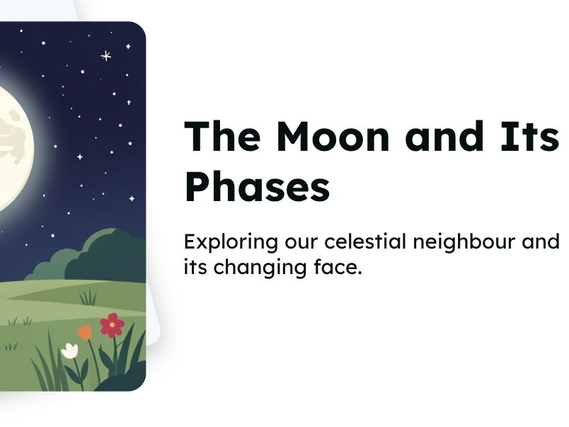 KS3 Space - The Moon, Its Orbit & Phases (PPT + Worksheet)