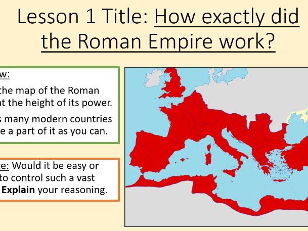KS3 The Romans L1 - How did the Roman Empire work?