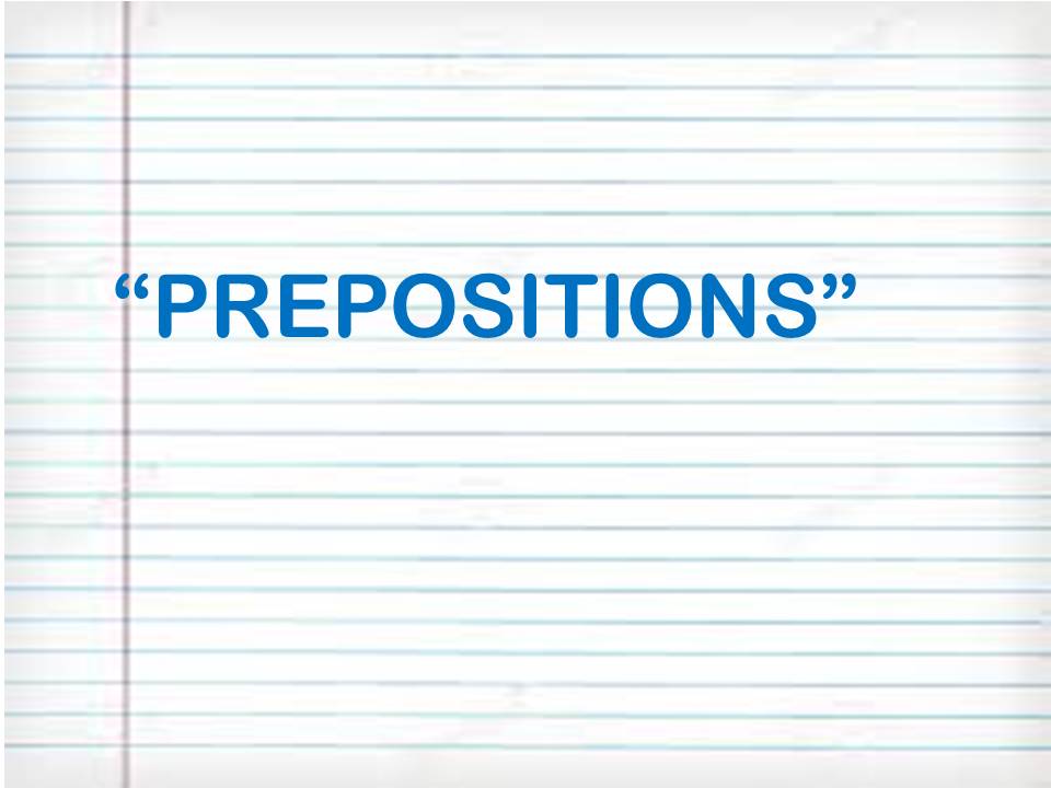 PREPOSITIONS OF PLACE | Teaching Resources