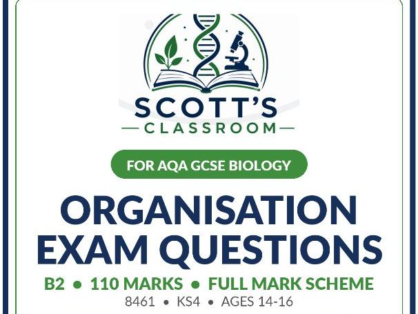 AQA GCSE Biology Organisation Exam Questions & Mark Scheme