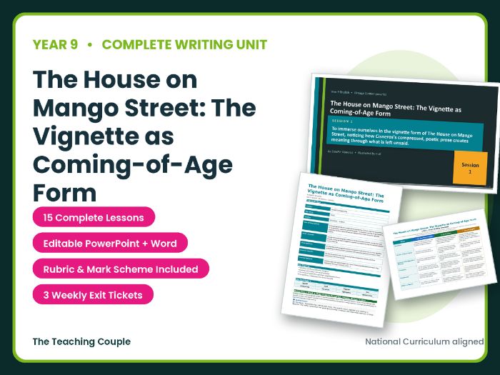 The House on Mango Street: The Vignette as Coming-of-Age | Year 9 English Unit