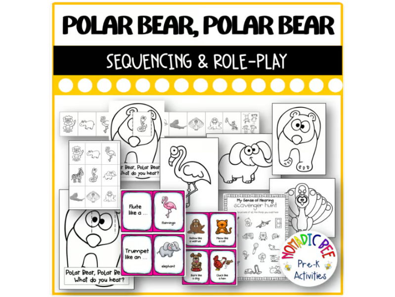 'Polar Bear Polar Bear, what do you hear?' Activities