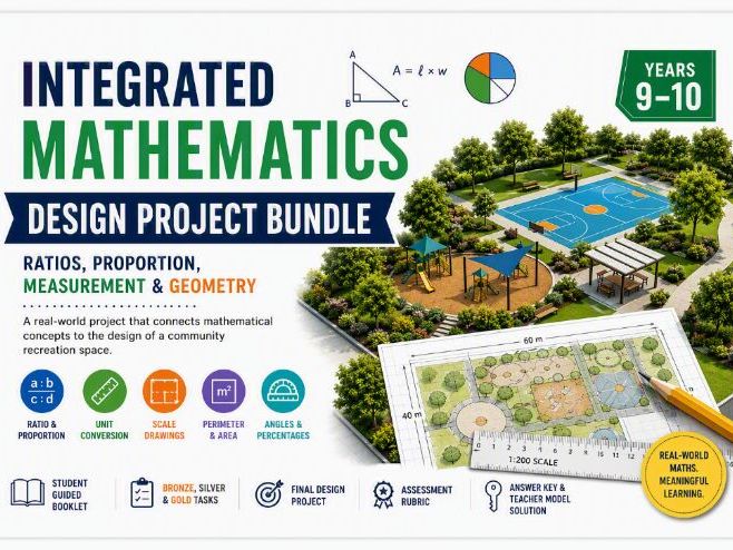 Integrated Mathematics Design Project Bundle: Ratios, Proportion, Measurement & Geometry