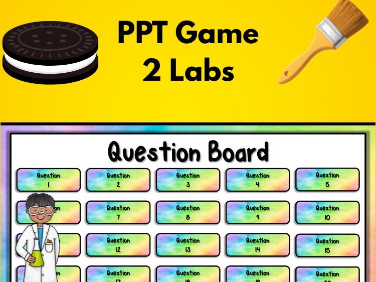 Scientific Method Terms Practice |Self-Grading PPT with 2 Science Labs