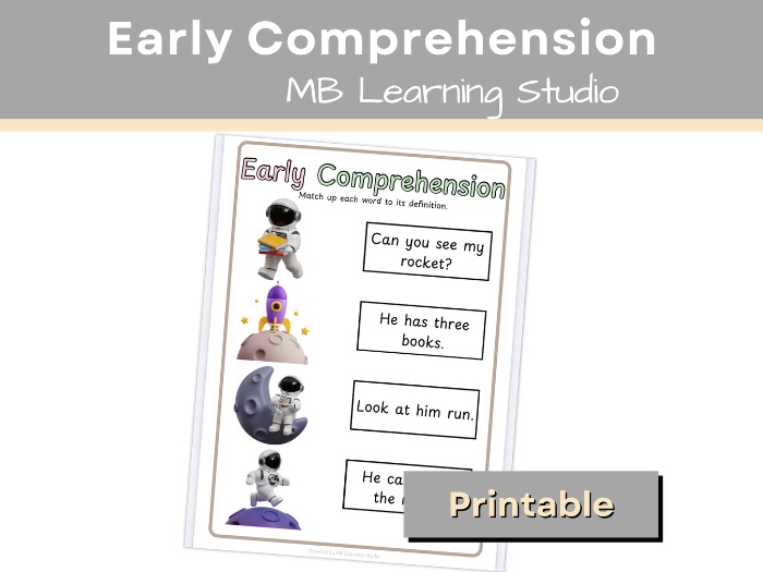 Early Comprehension Space Themed