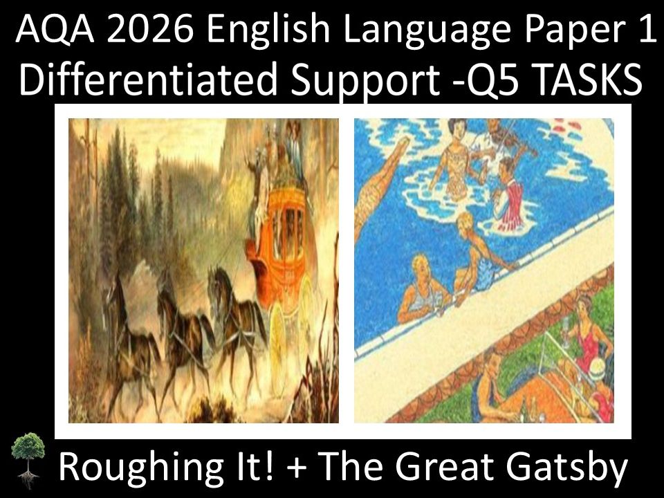 Two AQA 2026 GCSE English Language Paper 1 Mock | Q5 Tasks