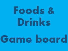 Foods and Drinks Game Board for Smartboard