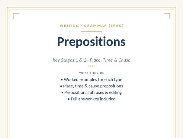 Prepositions
