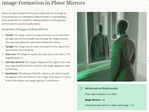 iGCSE Physics - 3.2.1 Reflection of Light SUPPLEMENT