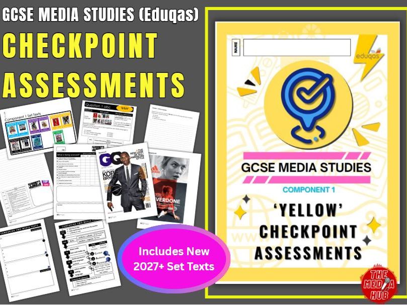 *NEW 2027* Media Checkpoint Exam Questions | Component 1 | Q1, Q2a & Q2b | Eduqas GCSE Media Studies