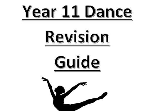 AQA GCSE Dance Revision Task Booklet Teaching Resources