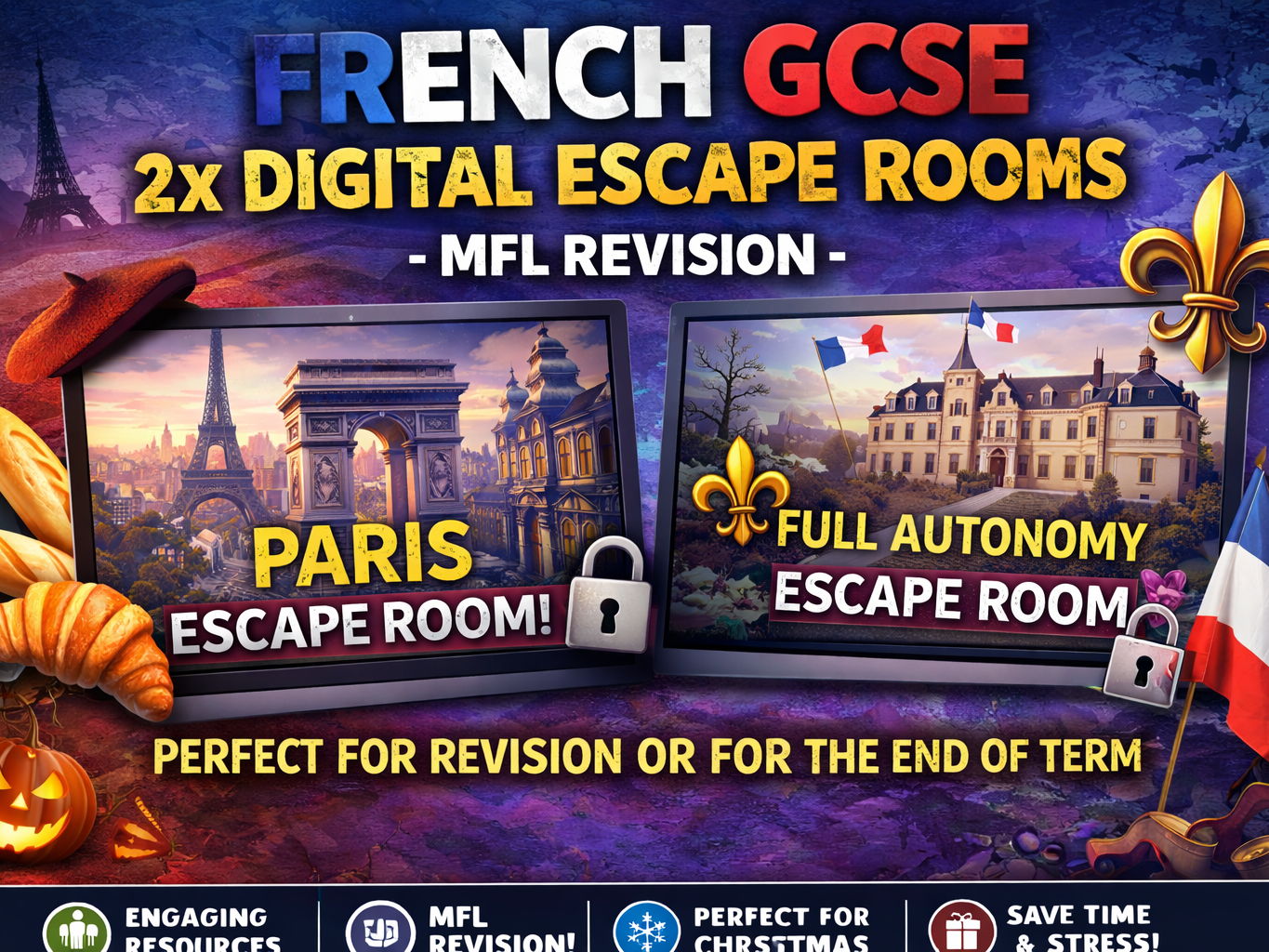 French GCSE Escape Rooms - MFL Revision
