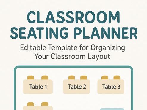 Classroom Seating Plan Template