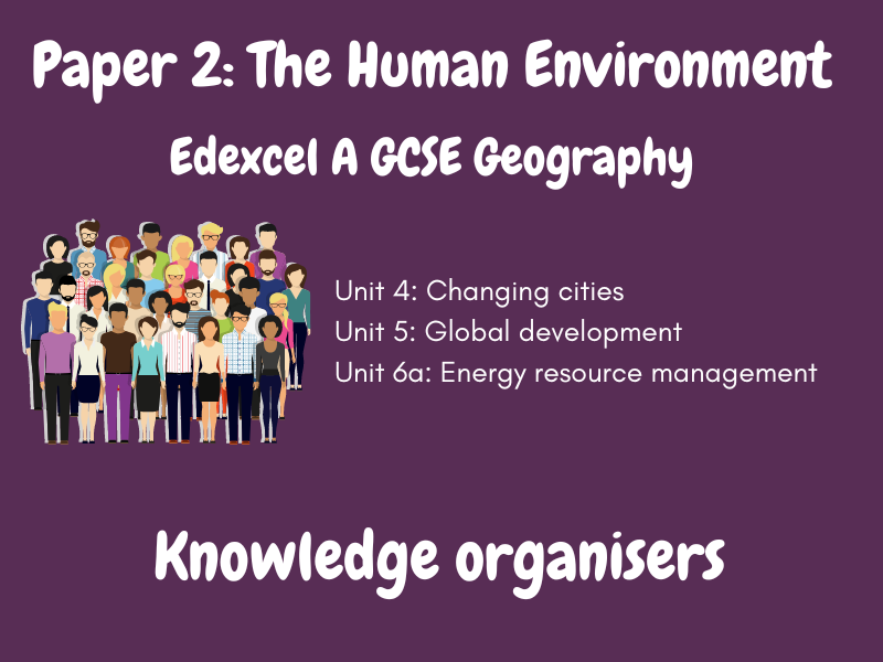 Paper 2 (The Human Environment) Knowledge Organisers Edexcel A