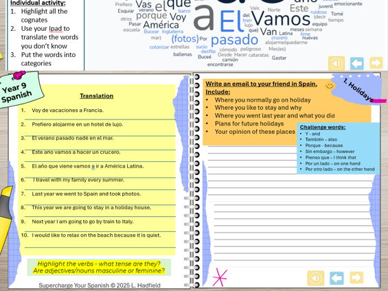 KS3 (Year 9) Spanish Complete revision pack (6 topics)