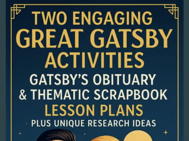 2 Engaging Activities for The Great Gatsby plus bonus research suggestions