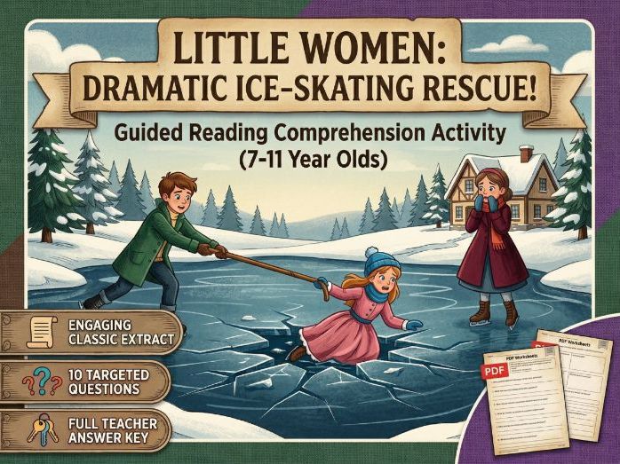 Little Women Reading Comprehension Passage & Questions | Ages 7-11 | KS2 & Upper Elementary