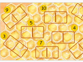 Beehive dominoes
