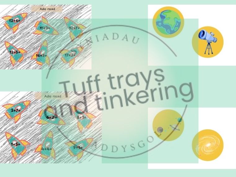 adio roced rocket addition Curriculum for Wales Early Years PS1 addysg Cymraeg