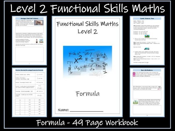 Formula Workbook - Level 2 Maths Functional Skills